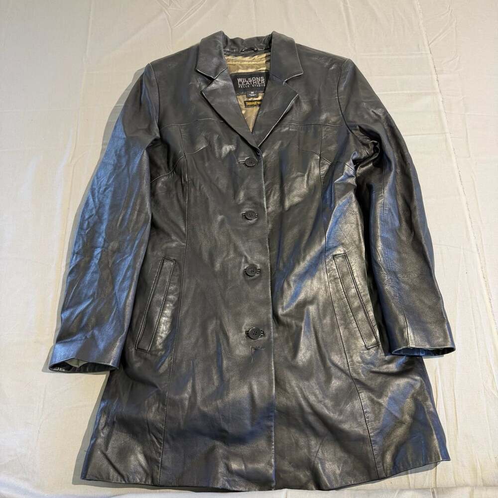 Wilsons Leather Pelle Studio Jacket Size M Black Thinsulate